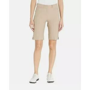 Adidas Stretch Beige Bermuda Shorts - Women's 4